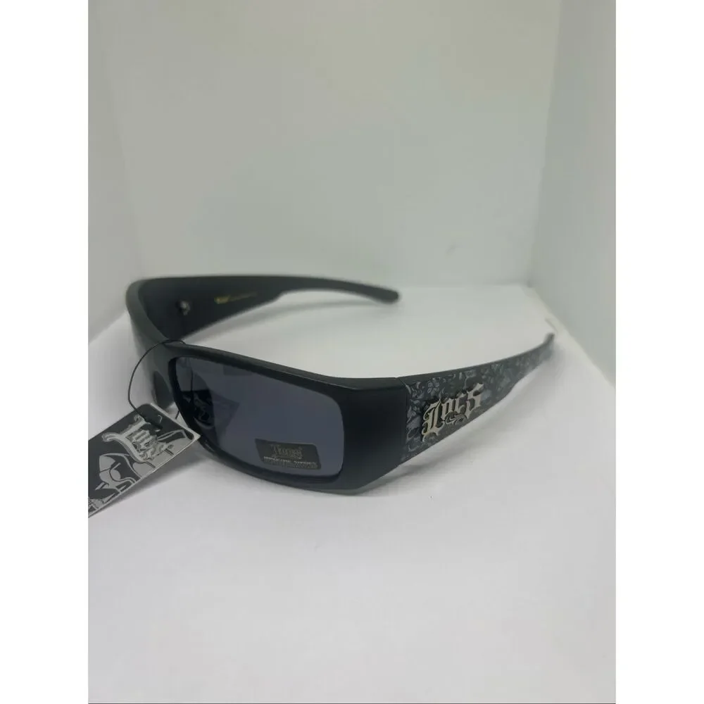 Locs Bandana Design Wraparound Matte Sunglasses UV400 – New